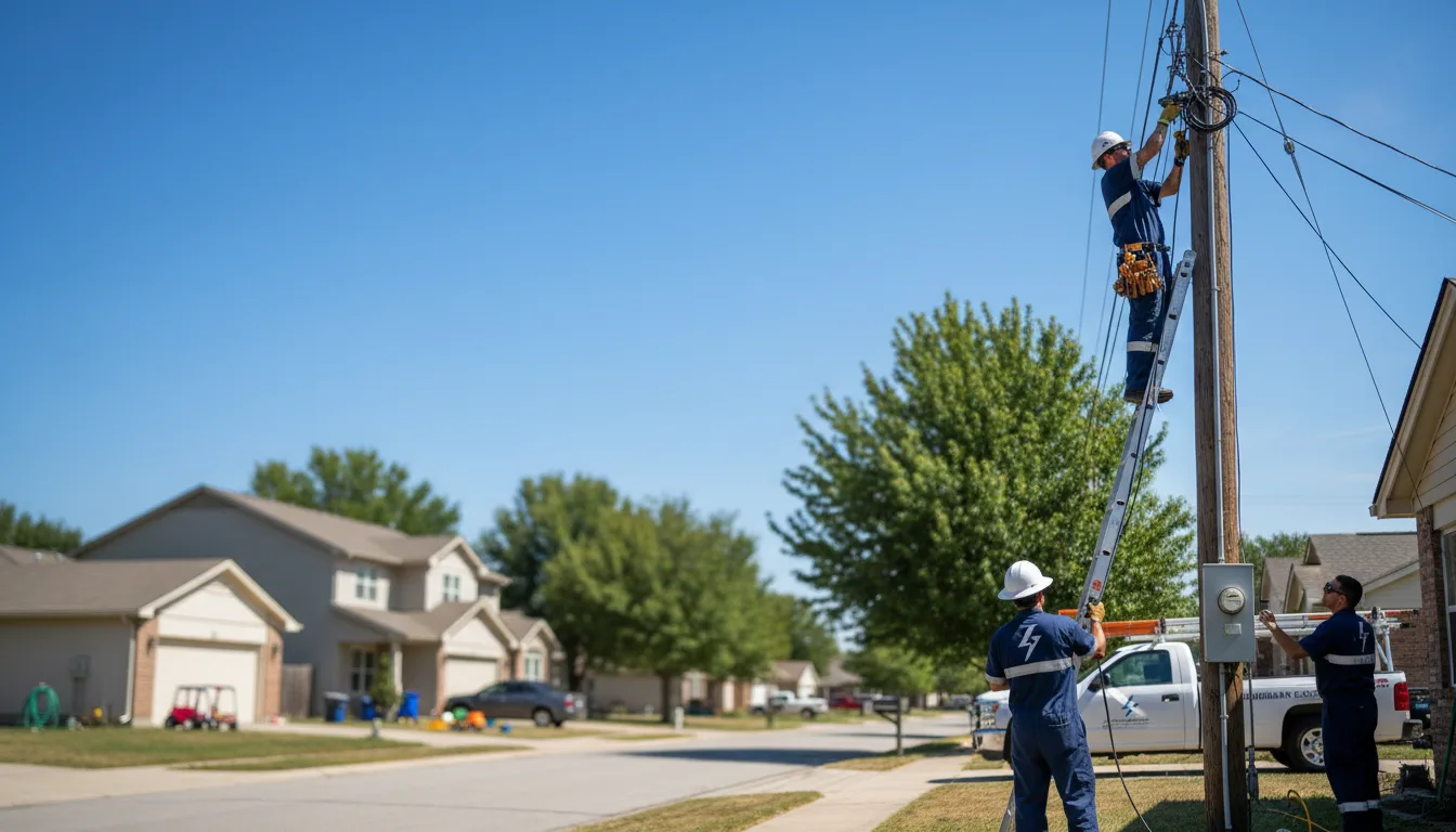 Residential electrician providing installation services in Sturgeon, PA